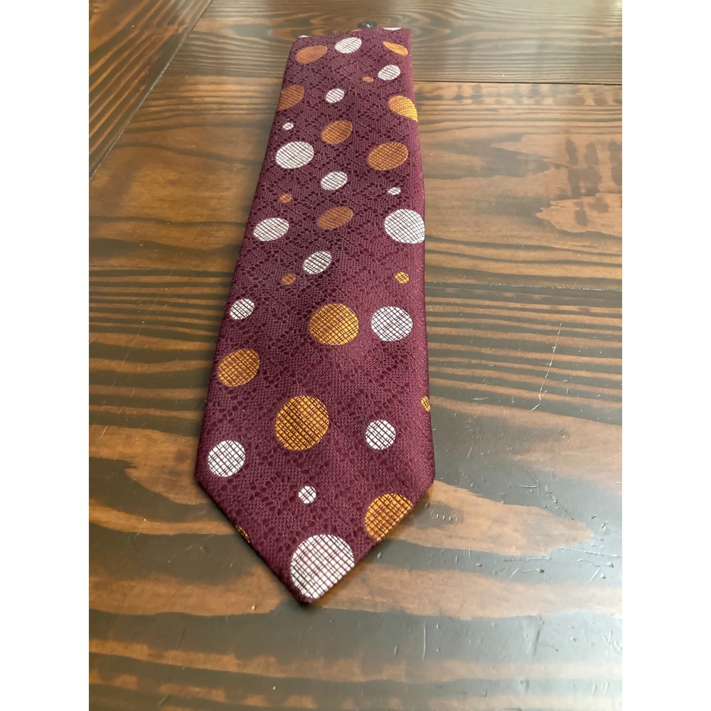Vintage Brittania‎ Marshall Field & Company Neck Tie Neckwear Burgundy Polyester